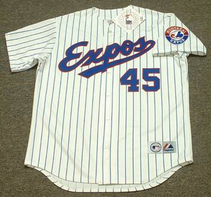 Montreal Expos Pedro Martinez MLB jersey front view
