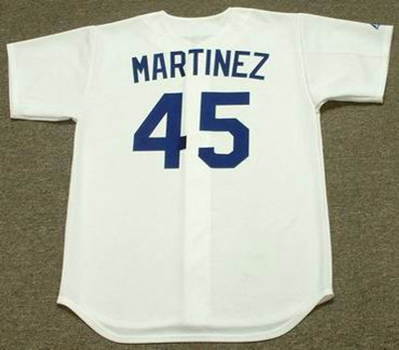 Los Angeles Dodgers Pedro Martinez Cooperstown MLB jersey front view