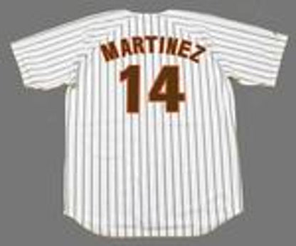 San Diego Padres Carmelo Martinez Cooperstown MLB jersey front view