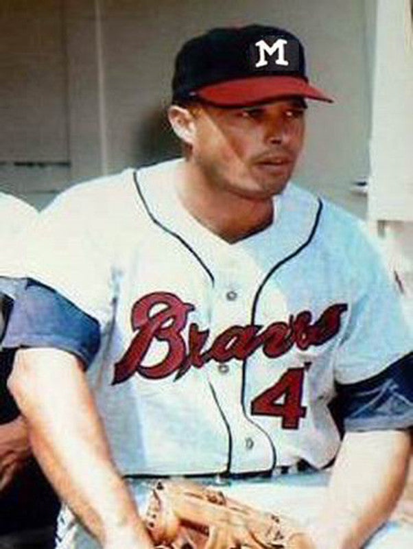 Eddie Mathews Milwaukee Braves 1960S Home Throwback Baseball Jersey jersey front view