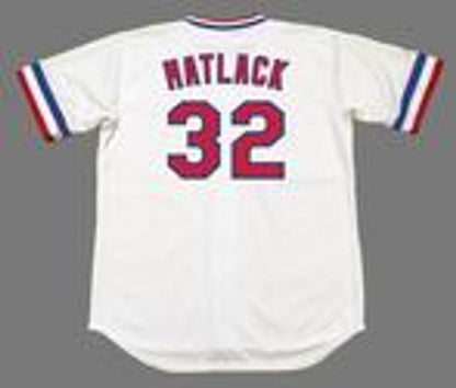 Texas Rangers Jon Matlack Cooperstown MLB jersey front view