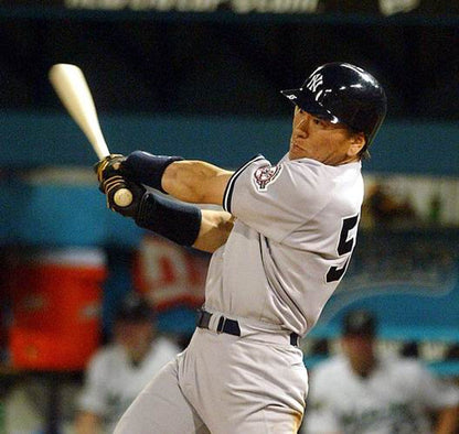 HM NYY 2003 Throwback Away Baseball Stitched Jersey, Vintage Baseball Jersey, Retro Sewn Jersey