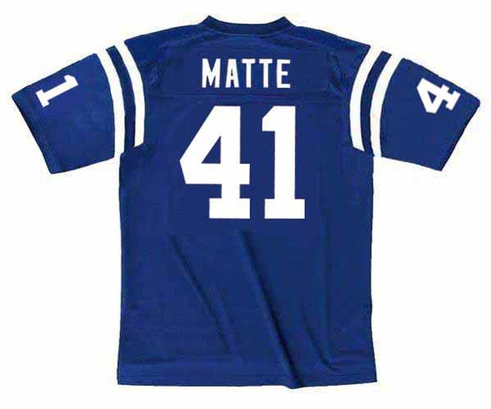 Tom Matte Baltimore Colts 1970 Throwback Home Nfl Football Jersey jersey front view