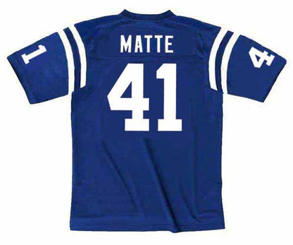 Tom Matte Baltimore Colts 1970 Throwback Home Nfl Football Jersey jersey front view