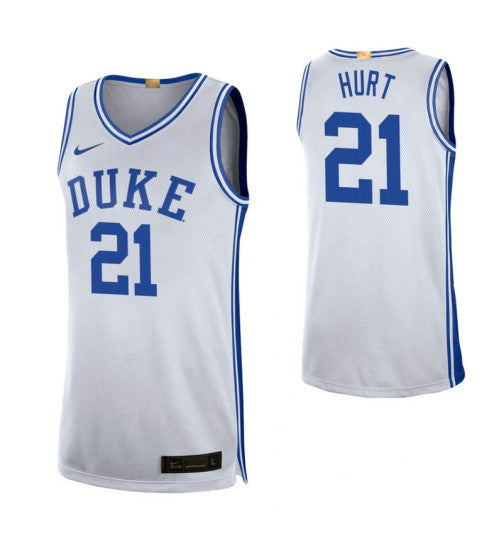 Duke Blue Devils 21 Matthew Hurt White College Basketball Jersey 1116 stitched basketball jersey for game day fanwear