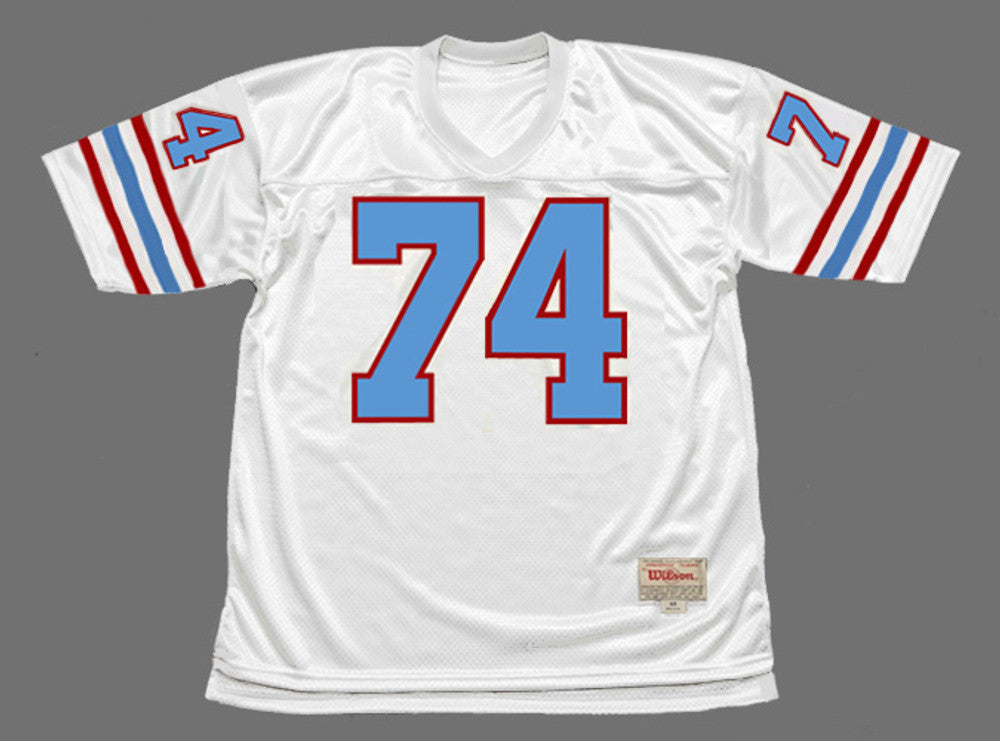 Houston Oilers Bruce Matthews NFL jersey front view