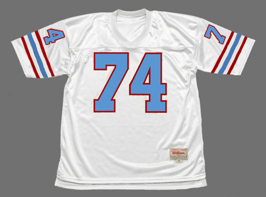 Houston Oilers Bruce Matthews NFL jersey front view