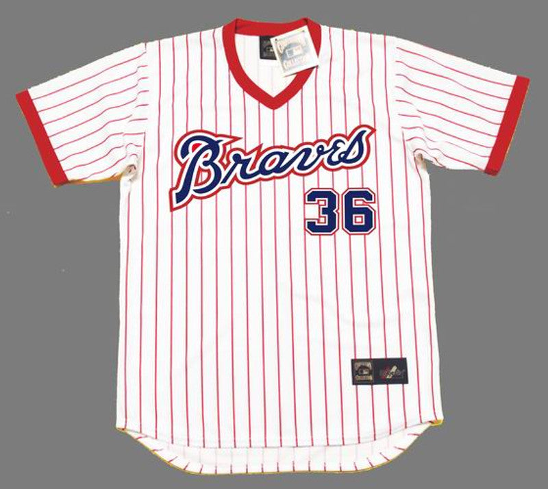 Atlanta Braves Gary Matthews Cooperstown MLB jersey front view