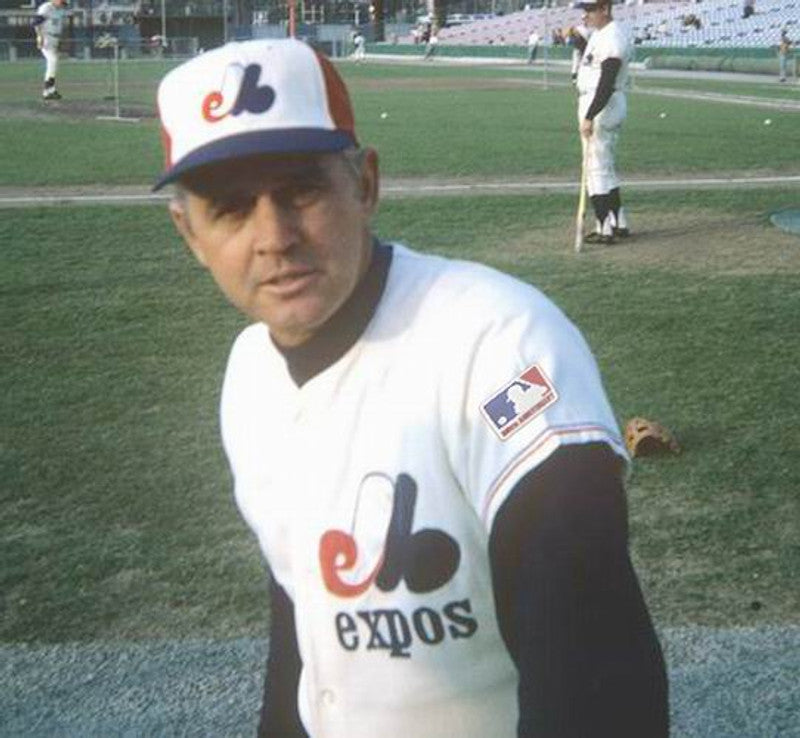 Montreal Expos Gene Mauch Cooperstown MLB jersey front view