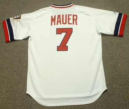 Minnesota Twins Joe Mauer Cooperstown MLB jersey front view