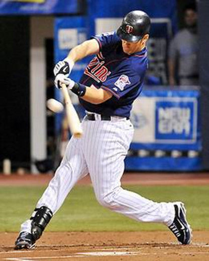 Minnesota Twins Joe Mauer Cooperstown MLB jersey front view