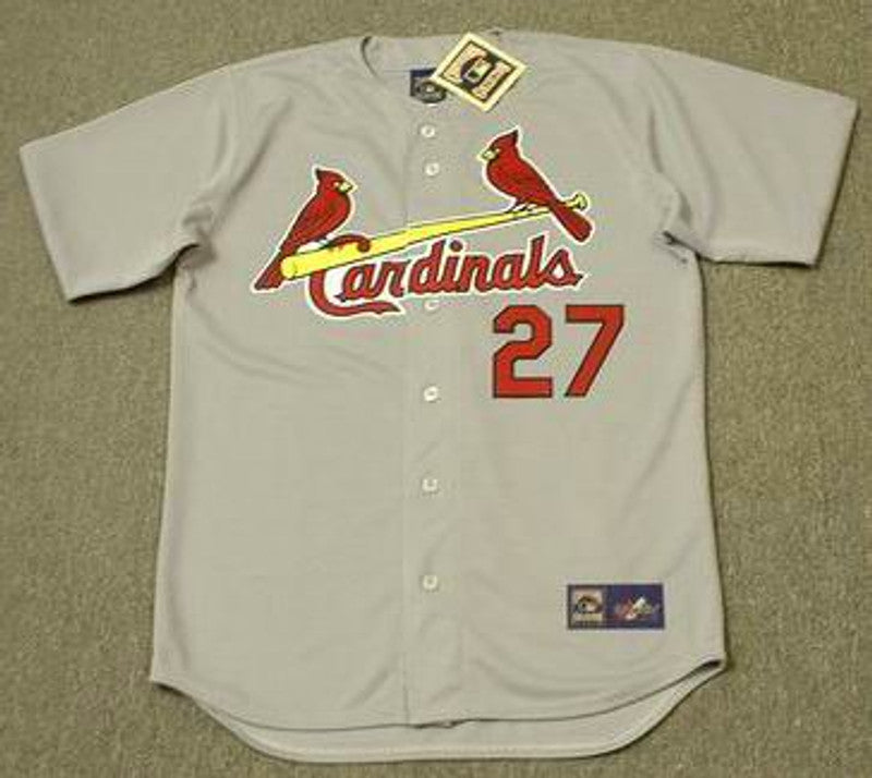 Dal Maxvill St Louis Cardinals 1967 Cooperstown Throwback Away Stitched Jersey jersey front view