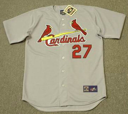 Dal Maxvill St Louis Cardinals 1967 Cooperstown Throwback Away Stitched Jersey jersey front view