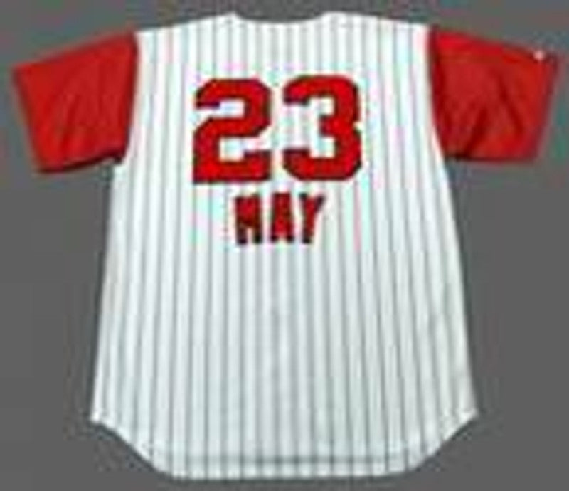 Cincinnati Reds Lee May 1960s MLB jersey front view