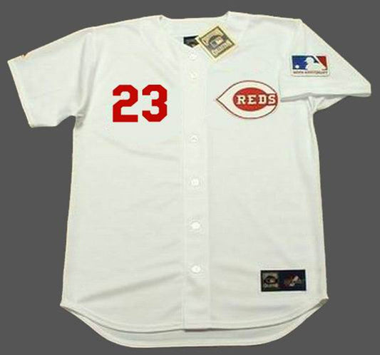Cincinnati Reds Lee May Cooperstown MLB jersey front view