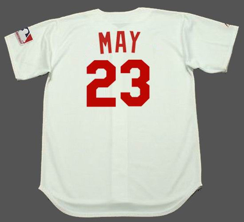Cincinnati Reds Lee May Cooperstown MLB jersey front view