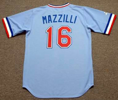 Texas Rangers Lee Mazzilli Cooperstown MLB jersey front view