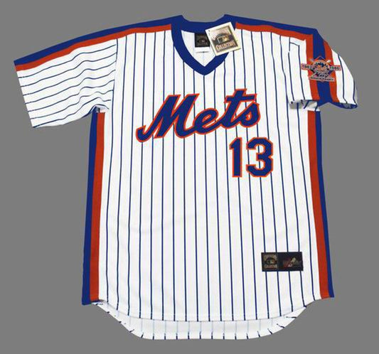New York Mets Lee Mazzilli Cooperstown MLB jersey front view