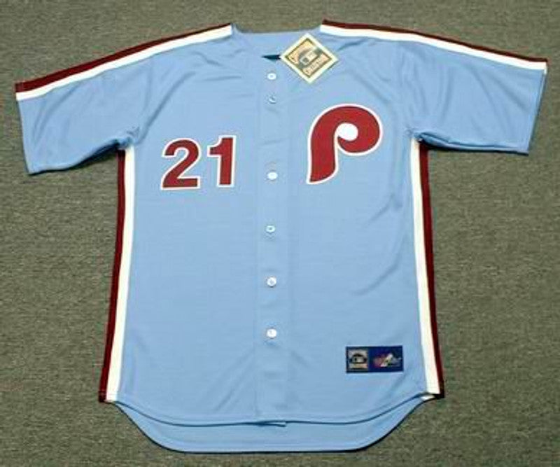 Philadelphia Phillies Bake Mcbride Cooperstown MLB jersey front view