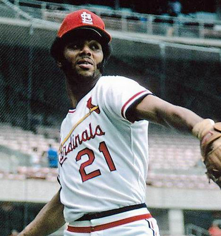 Bake Mcbride St Louis Cardinals 1975 Cooperstown Throwback Home Stitched Jersey jersey front view