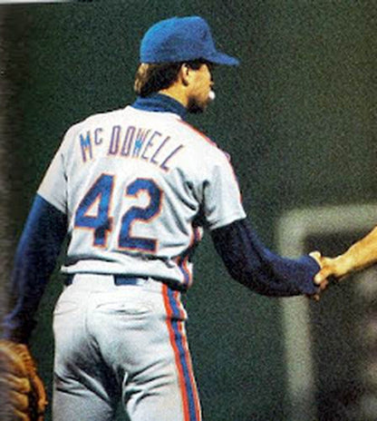 New York Mets Roger Mcdowell Cooperstown MLB jersey front view