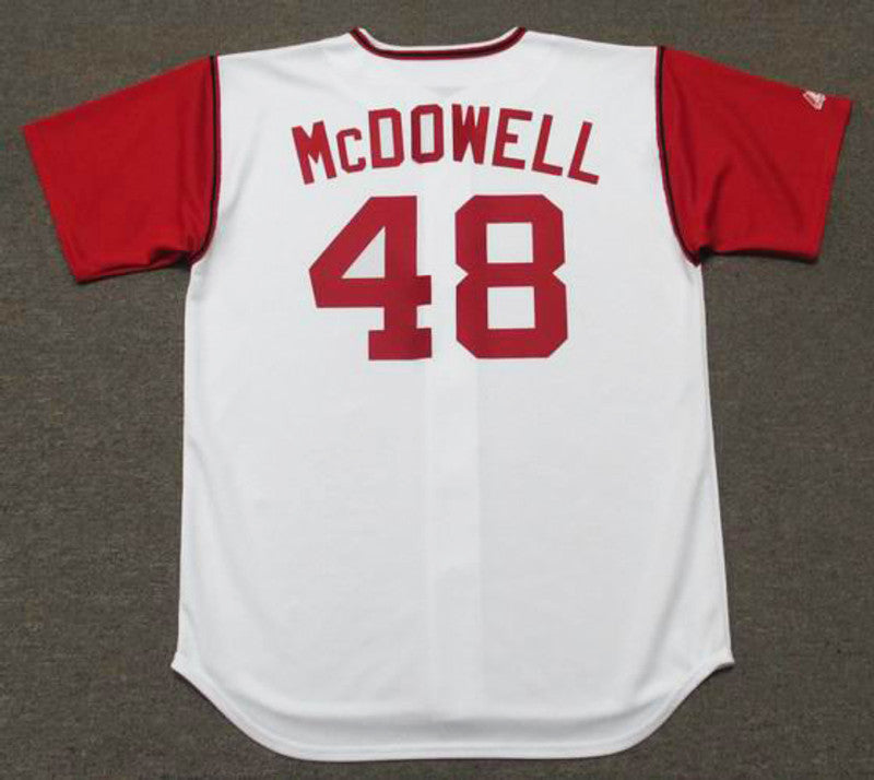 Cleveland Indians Sam Mcdowell Cooperstown MLB jersey front view