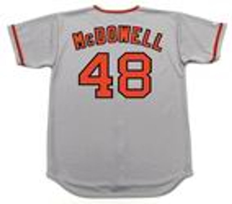 San Francisco Giants Sam Mcdowell Cooperstown MLB jersey front view