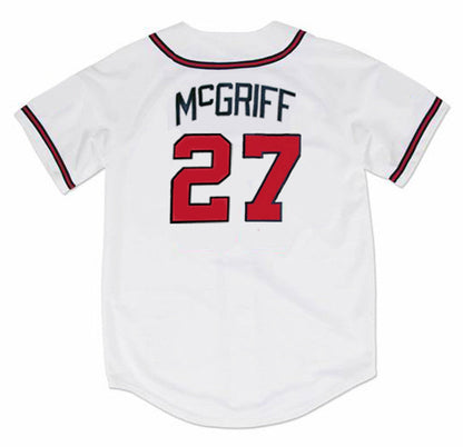 Atlanta Braves Fred Mcgriff MLB jersey front view