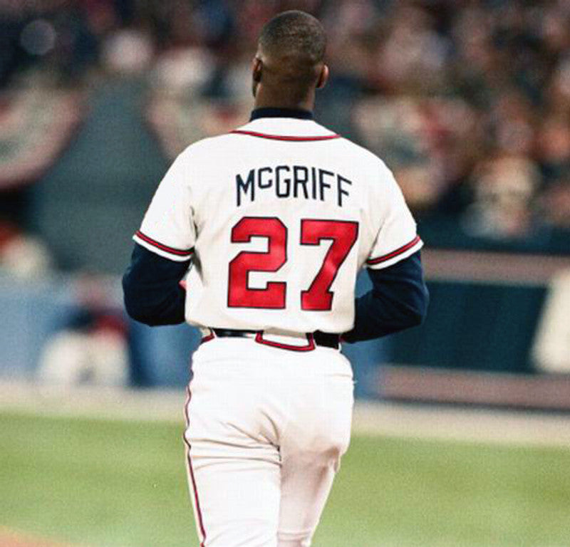 Atlanta Braves Fred Mcgriff MLB jersey front view