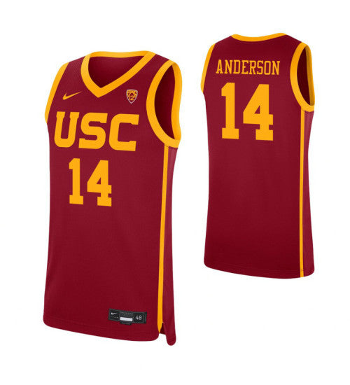 USC Trojans Mckay Anderson #14 stitched throwback college basketball jersey