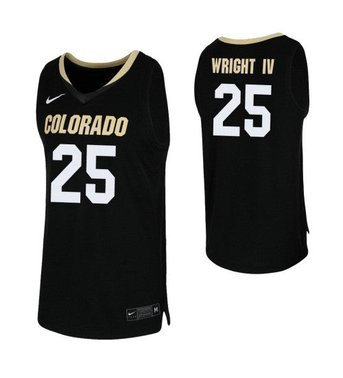 Colorado Buffaloes 25 Mckinley Wright Iv Black College Basketball Jersey | Stitched Jersey RTJS 5032