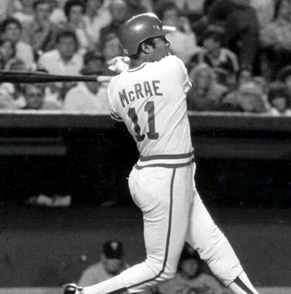 HM KCR 1985 Cooperstown Home Baseball Stitched Jersey, Vintage Baseball Jersey, Retro Sewn Jersey