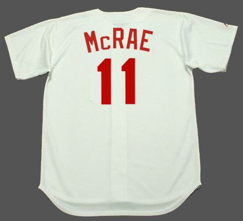 Cincinnati Reds Hal Mcrae Cooperstown MLB jersey front view