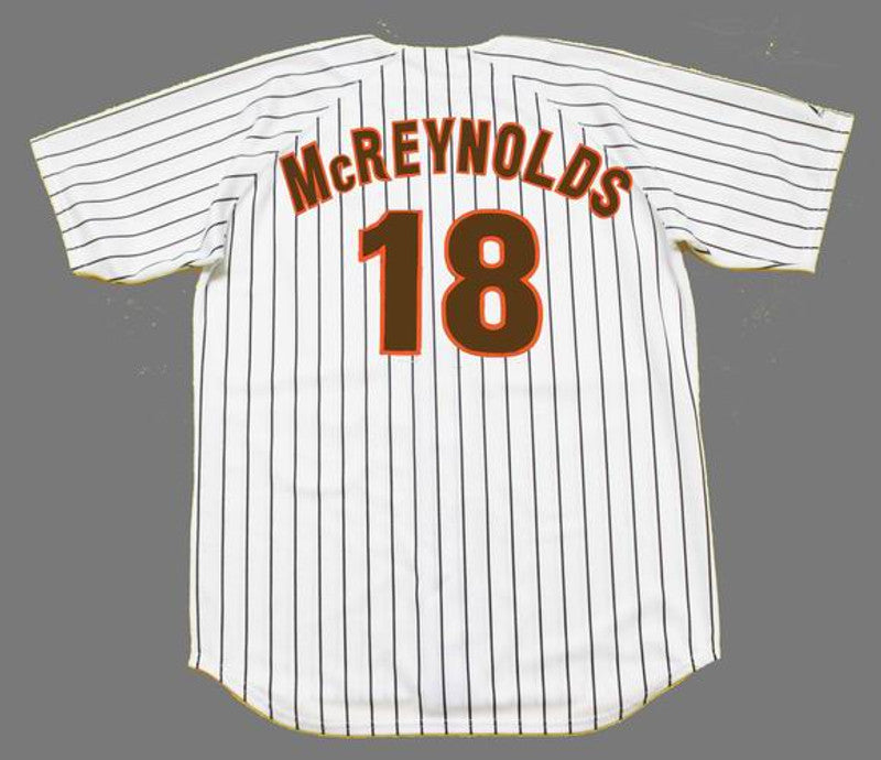 San Diego Padres Kevin Mcreynolds Cooperstown MLB jersey front view