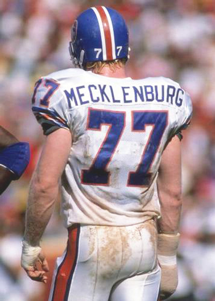 Denver Broncos Karl Mecklenburg NFL jersey front view