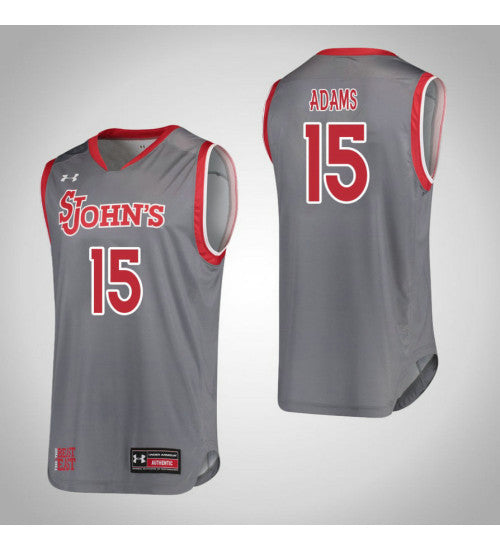 Andrayah Adams St. Johns Red Storm #15 Red stitched throwback college basketball jersey