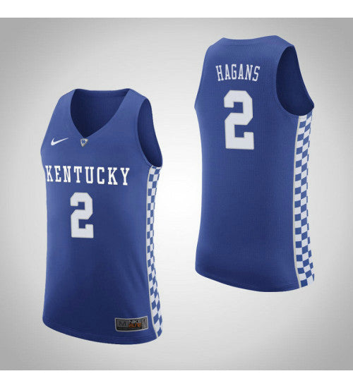 Kentucky Wildcats 2 Ashton Hagans Home College Basketball Jersey Royal | Stitched Jersey RTJS 3633