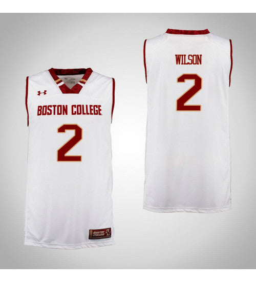 Boston College Eagles 2 Avery Wilson College Basketball Jersey Cardinal stitched basketball jersey for game day fanwear