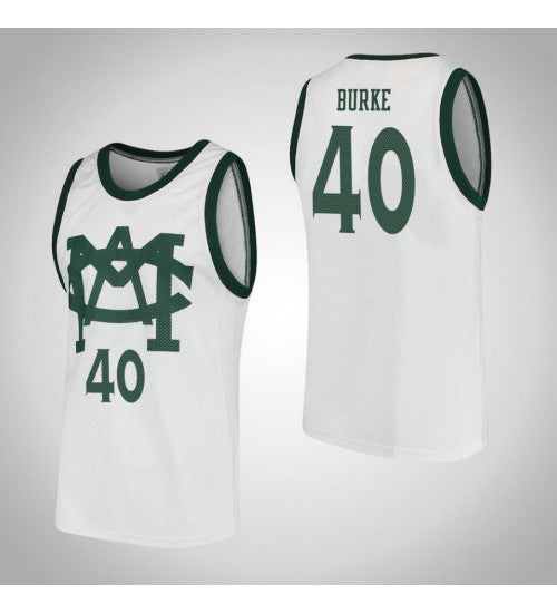 Michigan State Spartans #40 Braden Burke Vault Mac College Basketball Jersey White stitched college jersey