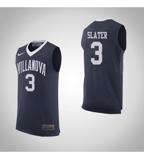 Villanova Wildcats 3 On Slater Home College Basketball Jersey Navy | Stitched Jersey RTJS 6299
