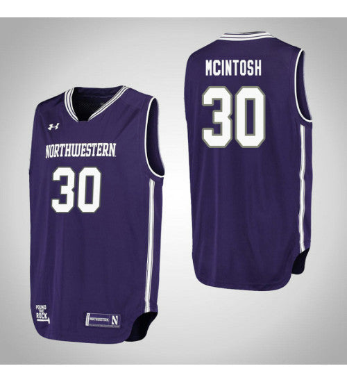 Northwestern Wildcats #30 Bryant Mcintosh Performance College Basketball Jersey Purple stitched college jersey