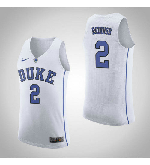Duke Blue Devils 2 Cam Reddish Road College Basketball Jersey White stitched basketball jersey for game day fanwear