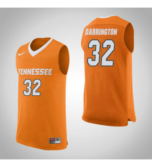 Tennessee Volunteers Chris Darrington #32 Orange stitched throwback college basketball jersey
