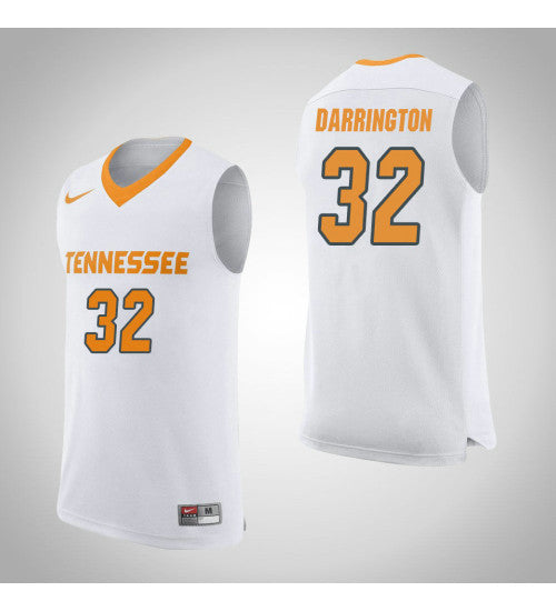 Tennessee Volunteers Chris Darrington #32 White stitched throwback college basketball jersey