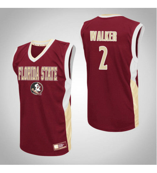 Florida State Seminoles 2 Cj Walker Fadeaway College Basketball Jersey Red | Stitched Jersey RTJS 4504