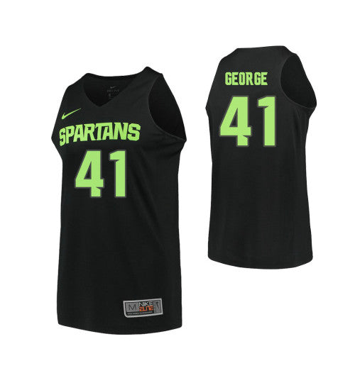 Michigan State Spartans #41 Conner George College Basketball Jersey Black stitched college jersey