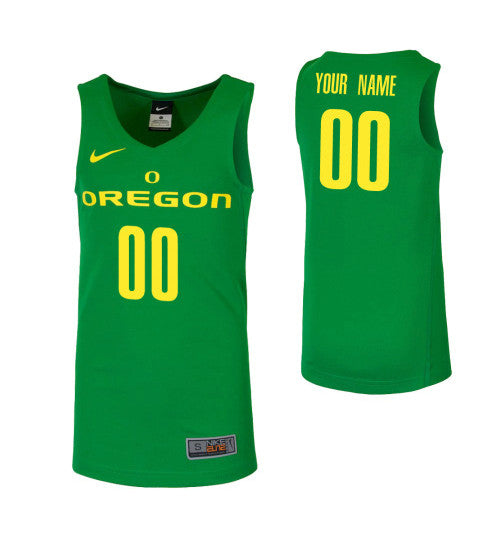 Oregon Ducks Custom College Basketball Jersey Green | Stitched Jersey RTJS 7334