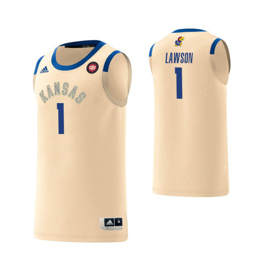 Kansas Jayhawks 1 Dedric Lawson Harlem Renaissance College Basketball Jersey Cream | Stitched Jersey RTJS 3925