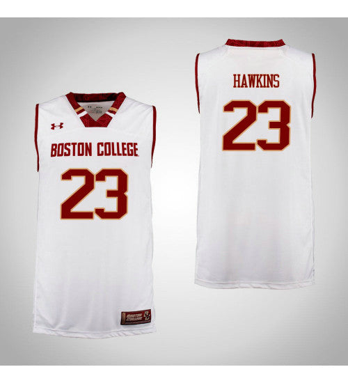 Boston College Eagles 23 Deontae Hawkins College Basketball Jersey Cardinal stitched basketball jersey for game day fanwear