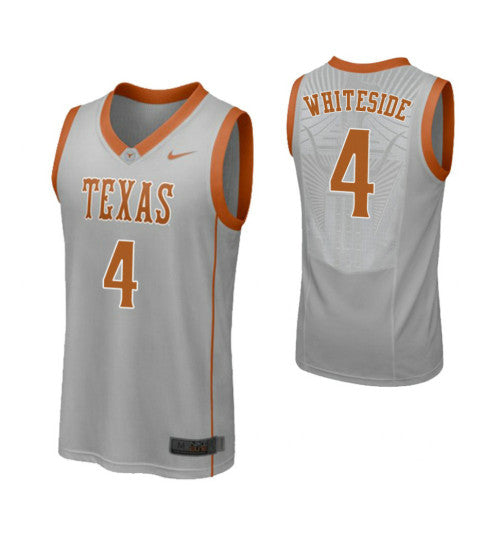 Texas Longhorns 4 Drayton Whiteside College Basketball Jersey Gray | Stitched Jersey RTJS 6841